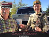 Isaac Welton with his grandfather and 1st archery deer.