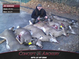 Jim Radomsky with 7 doe and his Mini29.