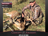 Kelton Krammer with a slammer Texas buck.
