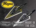 Magnus Buzzcut and Stinger Broadheads